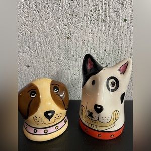 Dog salt‎ and pepper shakers
